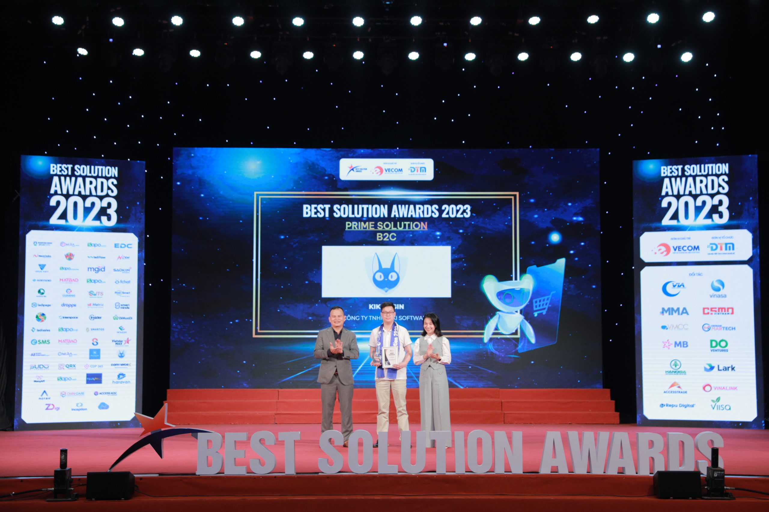 KikiLogin chinh phục giải thưởng cao quý Prime Solution tại Best Solution Awards 2023