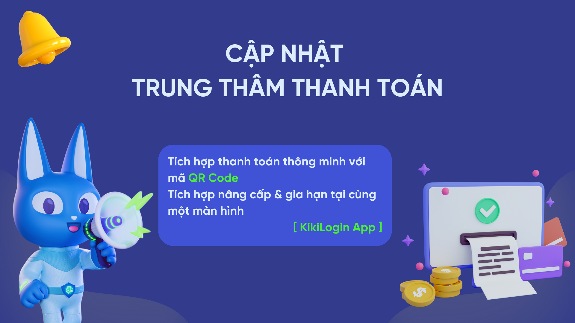 Cập nhật Trung tâm thanh toán