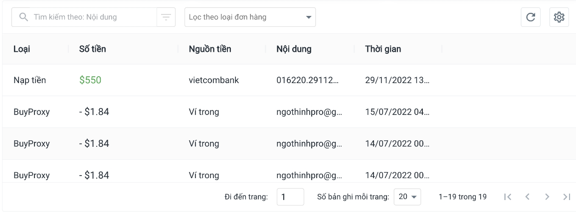 Hệ thống tự động cộng tiền vào tài khoản sau khi giao dịch thành công