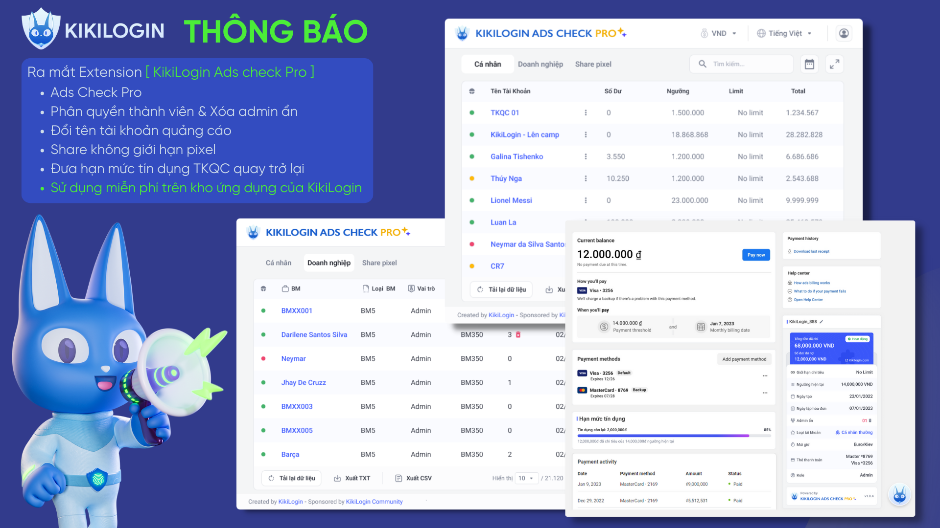 Ra mắt Extension KikiLogin Ads Check Pro dành cho nhà quảng cáo chuyên nghiệp trên nền tảng KikiLogin