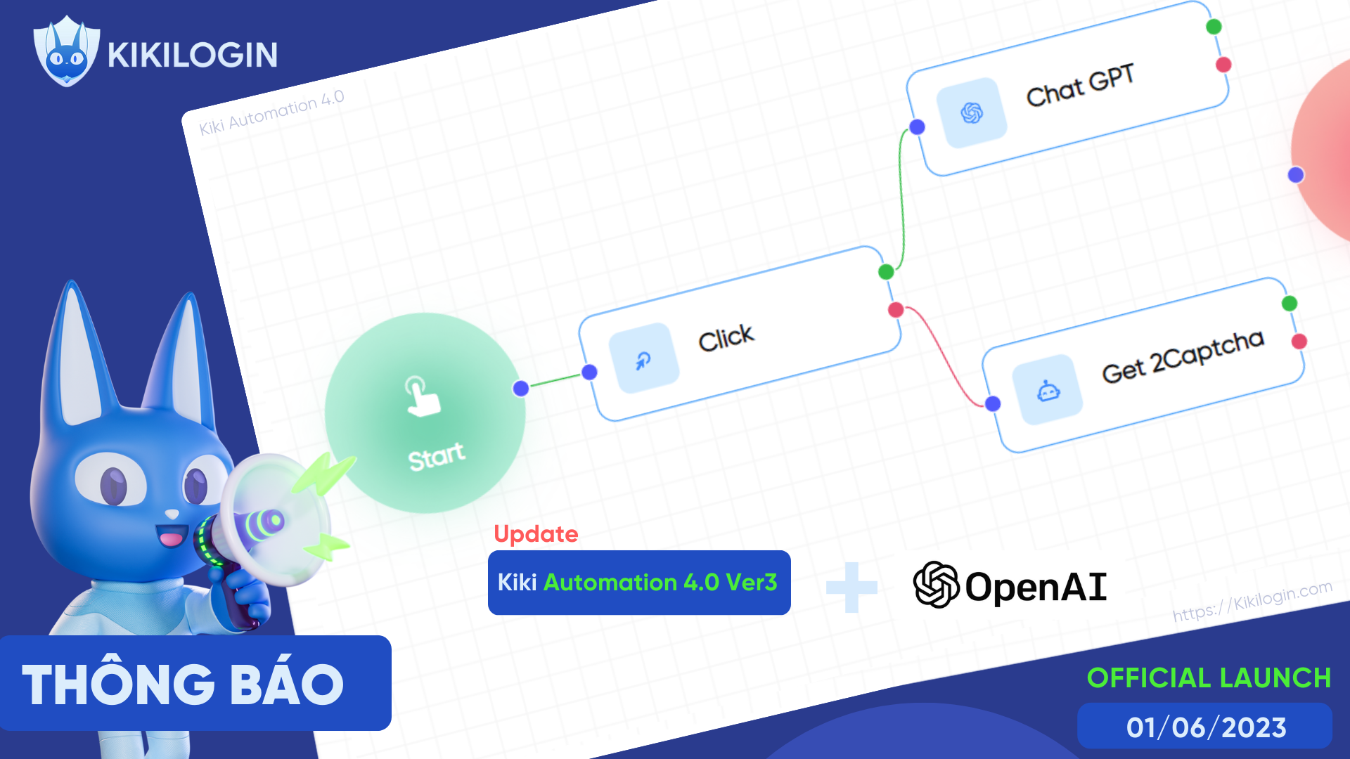 Thông báo Update Kiki Automation 4.0 Ver3 + Tích hợp chat GPT 3.5